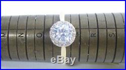 Vintage 9 Ct Gold Ring With Cubic Zirconia Setting