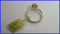 Vintage 9 Ct Gold Ring With Cubic Zirconia Setting
