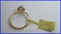 Vintage 9 Ct Gold Ring With Cubic Zirconia Setting