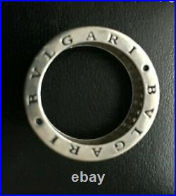 Vintage Bvlgari Sterling Silver 925 cubic zirconia Ring. As seen
