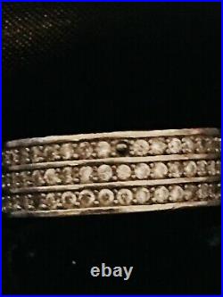 Vintage Bvlgari Sterling Silver 925 cubic zirconia Ring. As seen