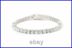 Vintage Classic Cubic Zirconia Sterling Silver Tennis Bracelet