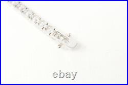 Vintage Classic Cubic Zirconia Sterling Silver Tennis Bracelet