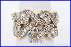 Vintage Cubic Zirconia Gold Vermeil Sterling Silver Ring Size 5.75