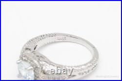 Vintage Cubic Zirconia Sterling Silver Ring Size 8.75