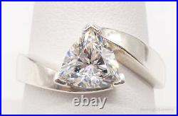 Vintage Cubic Zirconia Sterling Silver Ring Size 9