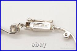 Vintage DQCZ Cubic Zirconia Sterling Silver Tennis Bracelet
