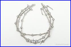 Vintage Designer FAS Cubic Zirconia Sterling Silver Bracelet