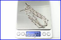 Vintage Designer FAS Cubic Zirconia Sterling Silver Bracelet