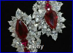 Vintage Fantasia Deserio Cubic Zirconia Synthetic Ruby Bracelet Set In Sterling