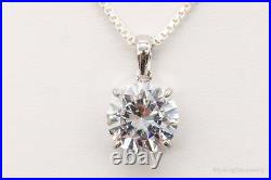 Vintage Large Cubic Zirconia Sterling Silver Necklace