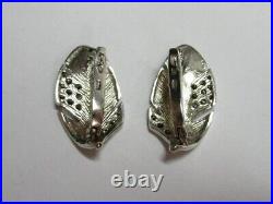 Vintage Russian Earrings Sterling Silver 925 Cubic Zirconia, Women's Jewelry