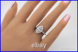 Vintage SJ Cubic Zirconia Sterling Silver Ring Size 7