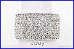 Vintage SW Cubic Zirconia Sterling Silver Band Ring Size 7.5