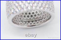 Vintage SW Cubic Zirconia Sterling Silver Band Ring Size 7.5