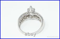 Vintage Seta Art Deco Style Cubic Zirconia Sterling Silver Ring SZ 8