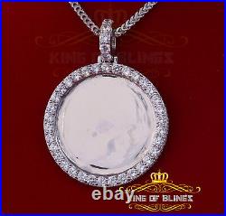 White 925 Sterling Silver Charming Necklace Pendant with12.00ct Cubic Zirconia