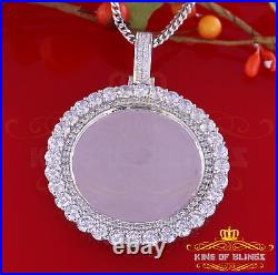 White 925 Sterling Silver Pendant Charming Necklace as 19.21ct Cubic Zirconia