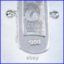 White Cubic Zirconia Bracelet Italian Sterling Silver Stunning