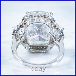 White Cubic Zirconia Cocktail Ring Italian Sterling Silver Outstanding