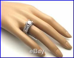 Women's Genuine 925 Sterling Silver Solitaire Cubic Bridal Wedding Promise Ring