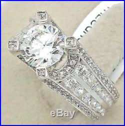 Women's Genuine 925 Sterling Silver Solitaire Cubic Bridal Wedding Promise Ring