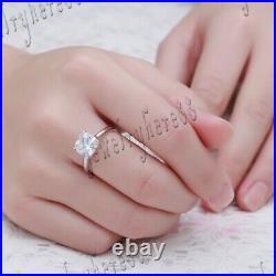 Women's Gorgeous Cubic Zirconia Engagement Anniversary Ring Sterling Silver 925